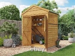 Garden Shed Apex Roof Overlap Outdoor Heavy Duty Wooden Storage 4x6-20x8 Switch