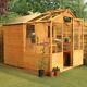 Garden Shed Building Outdoor Traditional Apex Greenhouse Combi 8' x 6