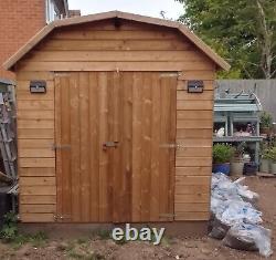 Garden Shed Dutch Barn Style 8'W x 12'D Only 12 Months Old OFFERS