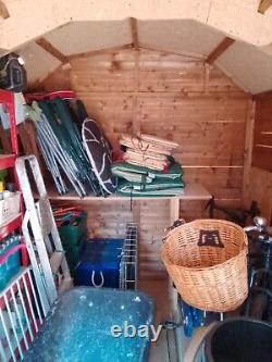 Garden Shed Dutch Barn Style 8'W x 12'D Only 12 Months Old OFFERS