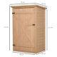 Garden Shed Fir Wood Natural Wood Color 75cm x 56cm x 115cm Outdoor Tool Storage