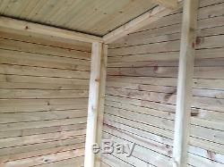 Garden Shed Fully T&G Tanalised Timber Cladding wooden Hut Sheds Summerhouse
