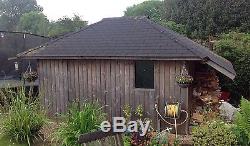 Garden Shed/Summer House 3.0m X 4.0m With Side Window and Log Store