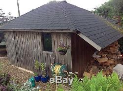 Garden Shed/Summer House 3.0m X 4.0m With Side Window and Log Store
