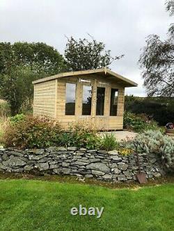 Garden Shed Summer House Tanalised Super Heavy Duty 10x8 19mm T&g. 3x2