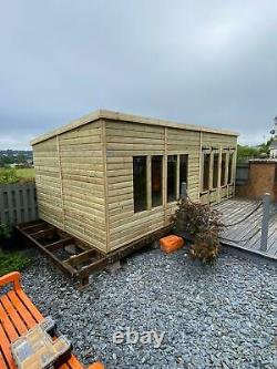 Garden Shed Summer House Tanalised Ultimate Heavy Duty 20x10 22mm T&g. 3x2