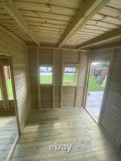Garden Shed Summer House Tanalised Ultimate Heavy Duty 20x10 22mm T&g 3x2 Bifold