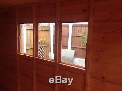 Garden Shed Tongue & Groove Pent Full Heavy Duty Wood Including Roof & Floor