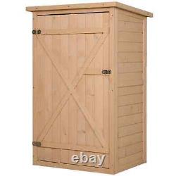 Garden Shed Wooden Garden Storage Shed Fir Wood Tool Cabinet Organiser