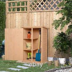 Garden Shed Wooden Garden Storage Shed Fir Wood Tool Cabinet Organiser