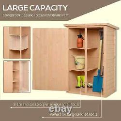 Garden Shed Wooden Garden Storage Shed Fir Wood Tool Cabinet Organiser