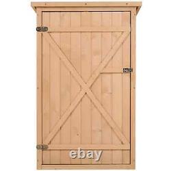 Garden Shed Wooden Garden Storage Shed Fir Wood Tool Cabinet Organiser