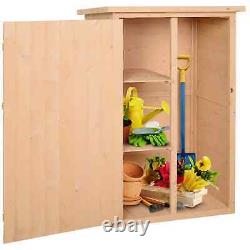 Garden Shed Wooden Garden Storage Shed Fir Wood Tool Cabinet Organiser