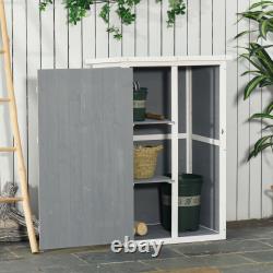 Garden Shed Wooden Garden Tool Storage Shed with 2 Shelves