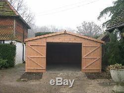Garden Shed Workshop 20x8 ft Wooden Heavy Duty Timber building free fitting