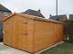 Garden Shed security Garage 16X10 7ft D/D 3X2frame 1thick floor free erect