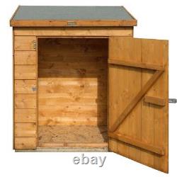 Garden Storage Shed Rowlinson Shiplap Compact Wooden Patio Tool Store Unit