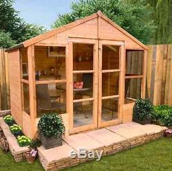 Garden Summer House Large Wooden Patio Cabin Office Shed Summerhouse 6x8 T&G