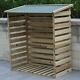 Garden Wooden Log Store Shed Double Wheelie Bin Rubbish Dustbin Storage Cover