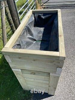 Garden Wooden Planter Storage Double Door