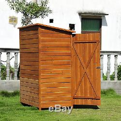 Garden Wooden Shed Storage Unit Tool Bike Outdoor Patio Cabinet Double Door New