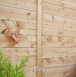 Garden Wooden Summer House LARGE Traditional Shed Cabin Overhang T&G 10x10 Patio