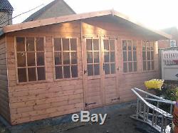 Garden Workshop Shed 20x10ft Heavy Duty wooden Timber building free fitting