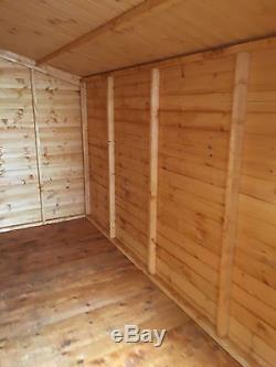 Garden shed 14 x 8 19mm cladding Apex roof