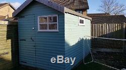 Garden shed 6.5x10. Loglap Treated Planed Claddin 19mm with 3 windows