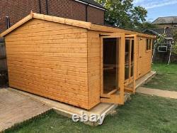 Garden shed/office/ summerhouse 20X10 13mm t+g 3X2 framework 1thick floor