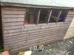 Garden shed workshop 8 X 10 or 8 X 20 8ft in good condition with wooden floor