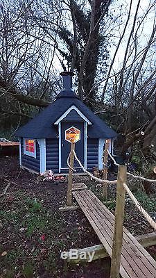 Grill cabin BBQ Hut Timber Log Cabin / Summer House / Garden Office, Shed 9.2m2