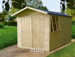 Guernsey 10x7 Shiplap Double Door Pressure Treated Wooden shed