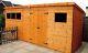 HEAVY DUTY PENT GARDEN STORAGE SHED QUALITY TIMBER FULLY ASSEMBLED 16x8 FT NEW