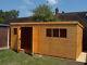 HEAVY DUTY PENT GARDEN STORAGE SHED QUALITY TIMBER FULLY ASSEMBLED 19x7 FT NEW