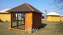 Hand built summer house / Garden Shed / HardWood 3m x 3.7m READ DESCRIPTION