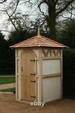 Handmade Bespoke Wooden Oak Timber Frame Garden Shed / Sentry Box