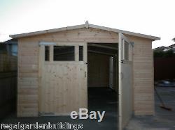 Heavy Duty Coningsby t&g Wooden Garage Timber Workshop Garden Shed
