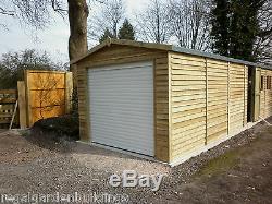 Heavy Duty Digby Wooden Garage Timber Workshop Garden Shed With Roller Door