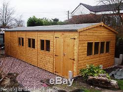 Heavy Duty Multi Listing t&g Wooden Scampton Garage Timber Workshop Garden Shed