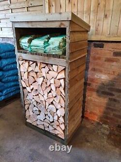 Heavy Duty Timber Wooden Garden Log Store Firewood Shed £125 Each Tanalised