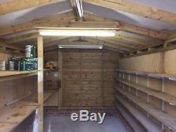 Heavy Duty Wooden / Timber Garage / Workshop / Garden Shed, approx 20 x 10