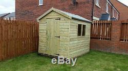 High Quality Garden Shed Tongue and Groove Pressure Treated NO OSB Apex or Pent