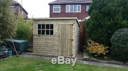 High Quality Garden Shed Tongue and Groove Pressure Treated NO OSB Apex or Pent