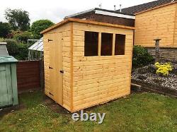 High Quality Premium Wooden Pent Garden Sheds