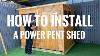 How To Install A Power Pent Garden Shed Power Sheds Installation Video