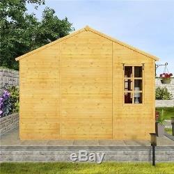 Huge Summer House Patio Garden Wooden Large Outdoor Building Shed Cabin 16X10