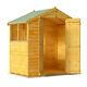 Keeper Overlap Wooden Garden Shed Storage Double Door Wood Store Apex Roof Felt