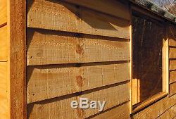 Larchlap Overlap Apex Wooden Garden Shed 8 x 6ft
