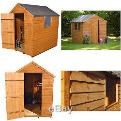 Larchlap Overlap Apex Wooden Garden Shed Choice of Sizes